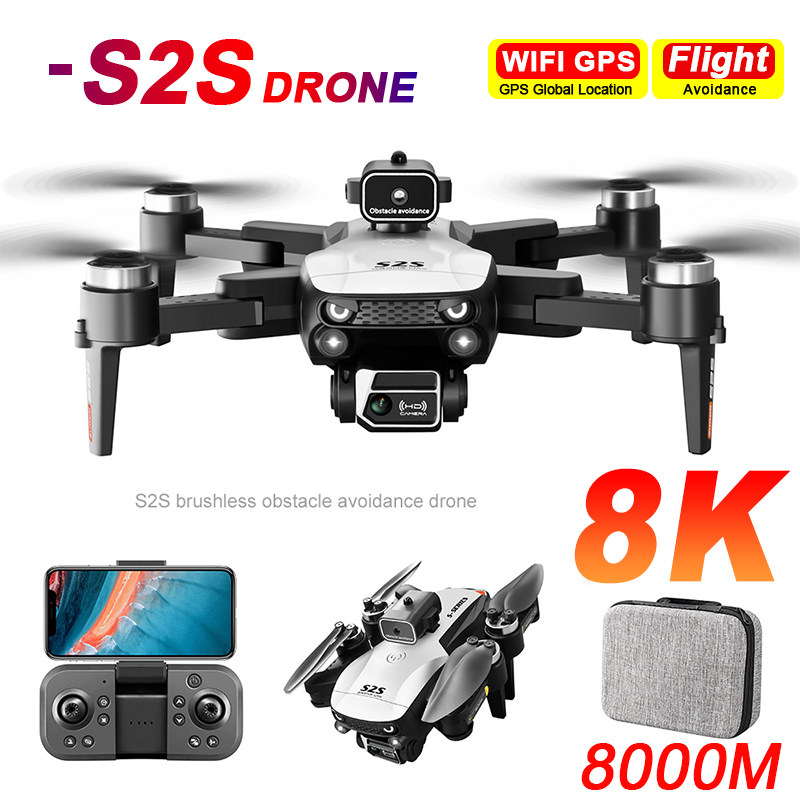 Rc Hobby Wholesale - Drone S2S Baru 8K Profesional HD