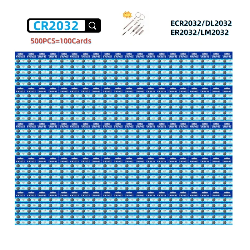 Rc Hobby Wholesale - Grosir 100-1000PCS Baterai Kancing CR2032 CR