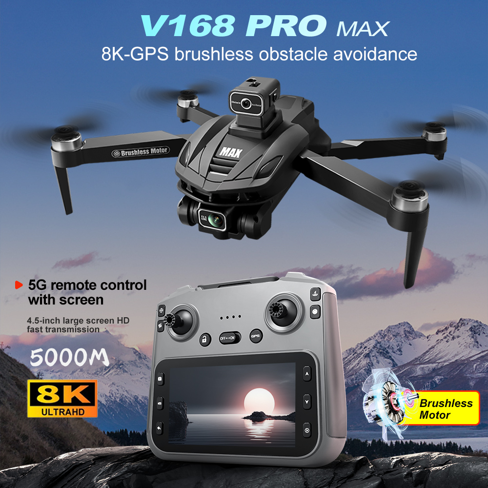 Rc Hobby Wire - V168 PRO Max GPS Drone 8K