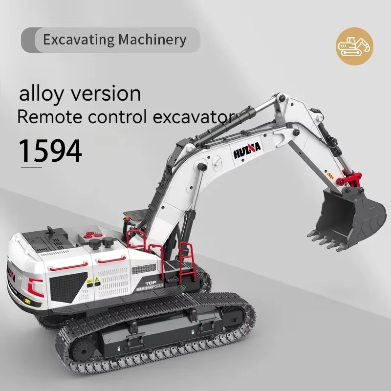 Rc Excavator Hydraulic - Huiner 1594 1/14 2.4GHz RC Simulasi