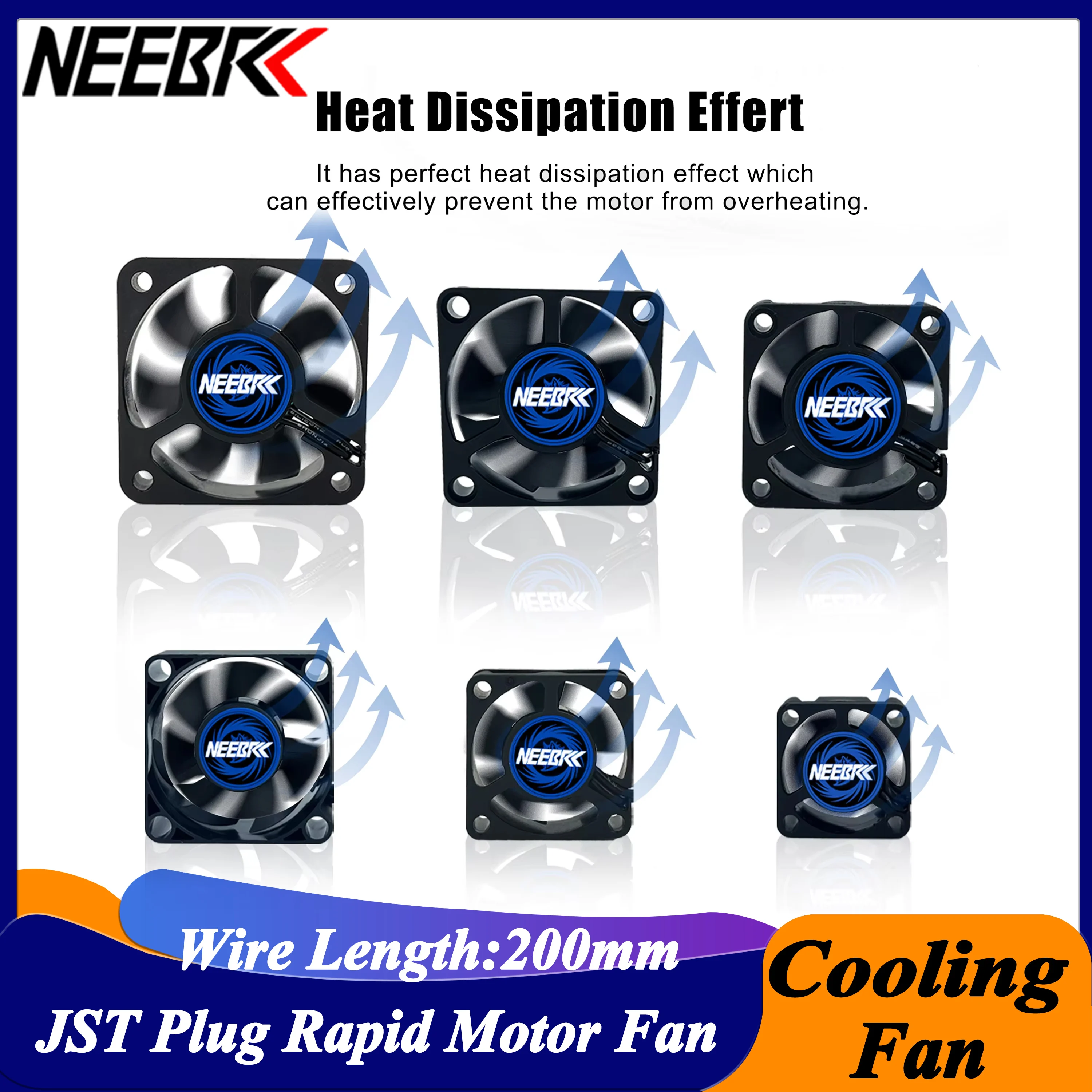 Brushless Motor 3650 - NEEBRC kipas pendingin, Heatsink 25/30/35/40/45/50mm 5