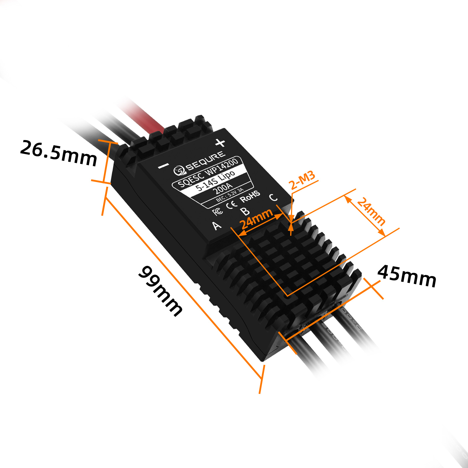 SEQURE WP14200 IP68 Tahan Air  - Rc Hobby Wire ulasan dan harga