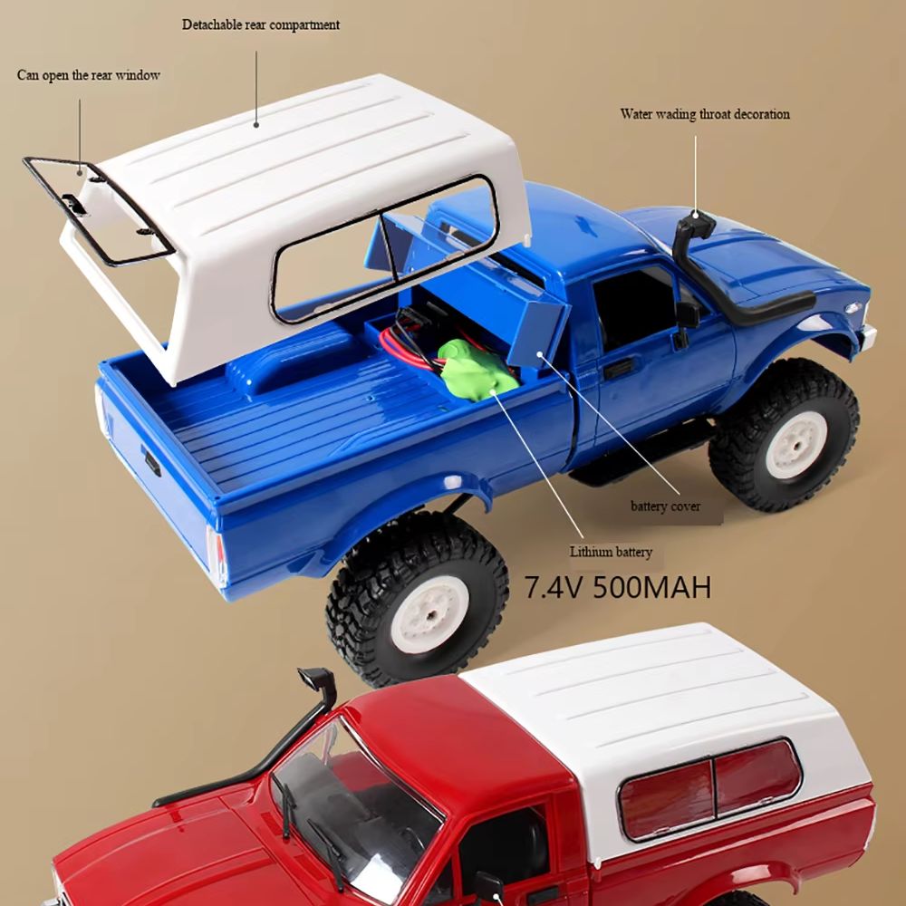 Mobil RC C24 1/16 WPL 2.4G Ken - Rc Hobby Nook ulasan dan harga