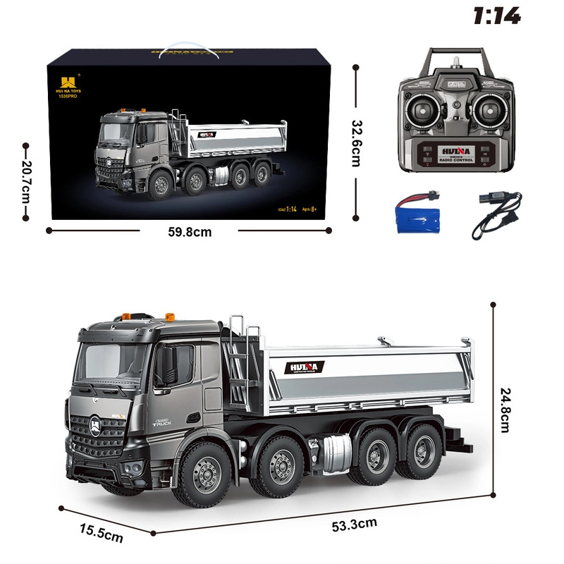 Truk Pengaduk Beton Mainan Hui - Rc Excavator Hydraulic ulasan dan harga