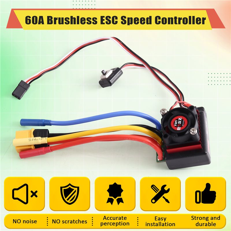 AINY-60A Pengendali Kecepatan  - Brushless Motor 3650 ulasan dan harga
