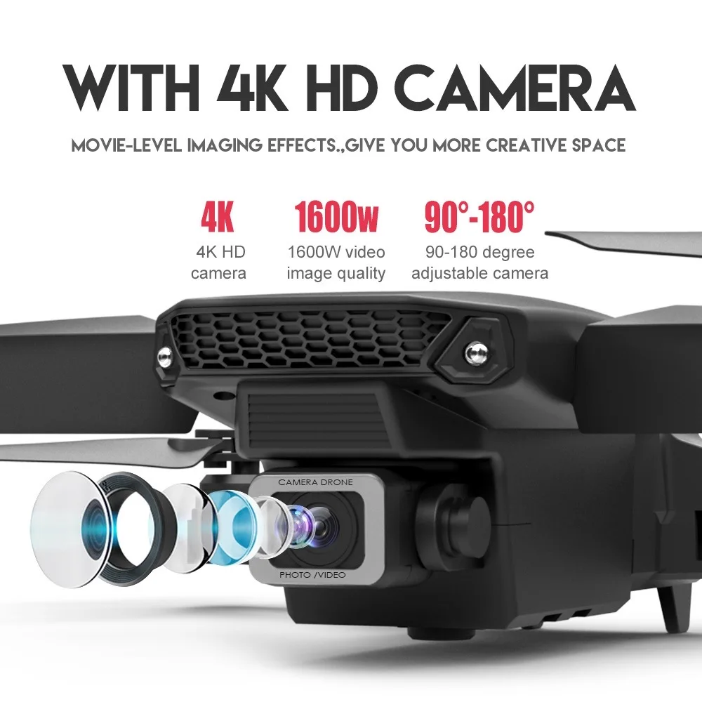 E88Pro Drone 4K profesional, D - Rc Hobby Wholesale ulasan dan harga