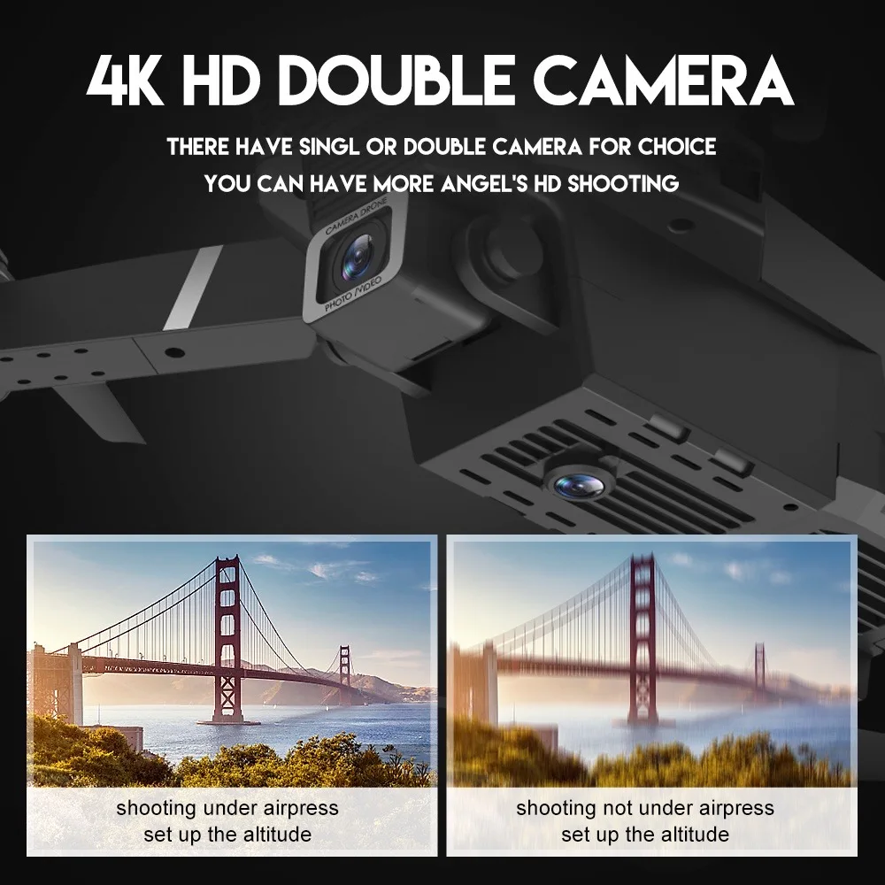 E88Pro Drone 4K profesional, D - Rc Hobby Wholesale ulasan dan harga