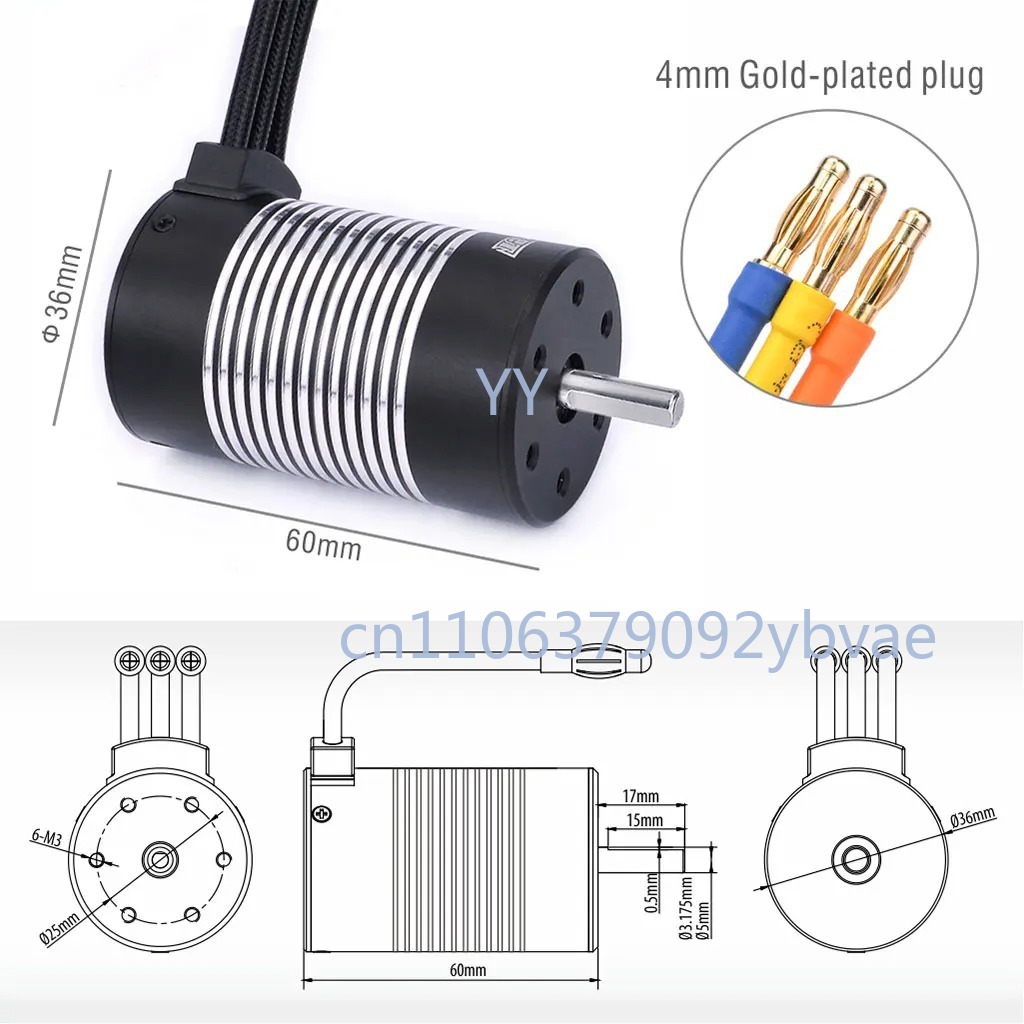 Motor Tanpa Sikat Tahan Air 36 - Brushless Motor 3650 ulasan dan harga